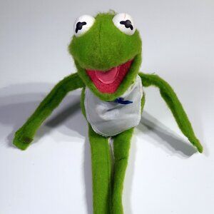 Fisher Price Kermit the Frog Plush 857 Sesame Street Muppets Stuffed Animal Toy